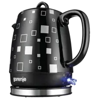 Электрочайник Gorenje K10BKC 1л / Скрытый / Черный