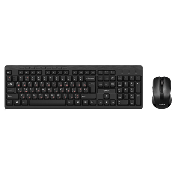 Клавиатура Sven KB-C3400W Беспроводные/ Черный photo 1