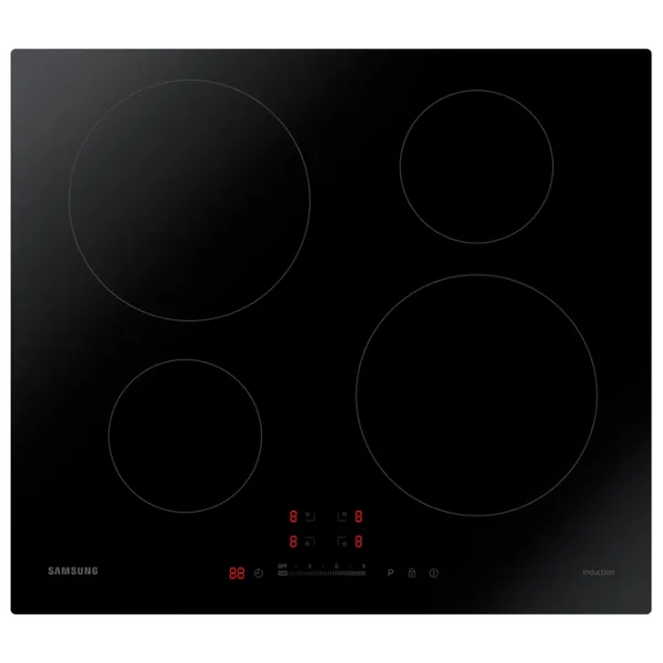 Plită încorporabilă cu inducție Samsung NZ64H37070K/ WT Black photo 1