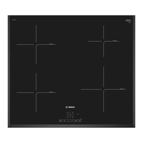 Plită încorporabilă cu inducție Bosch PIE651BB1E Black photo 1 Plită încorporabilă cu inducție Bosch PIE651BB1E Black photo 1