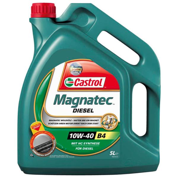 Моторное масло Castrol 10W-40 Magnatec Diesel B4 10W-40 5 л полусинтетическое photo 1