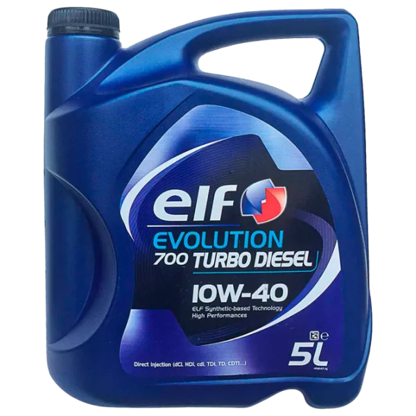 Ulei de motor Elf Evolution 700 Turbo Diesel 10W-40 10W-40 5 l semisintetic photo 1