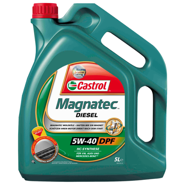 Моторное масло Castrol Magnatec Diesel DPF 5W-40 5 л синтетическое photo 1