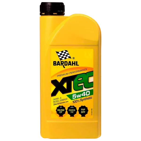Ulei de motor Bardahl XTEC ACEA C2/ C3 API SN/ SM/ CF 5W-40 5W-40 sintetic photo 1