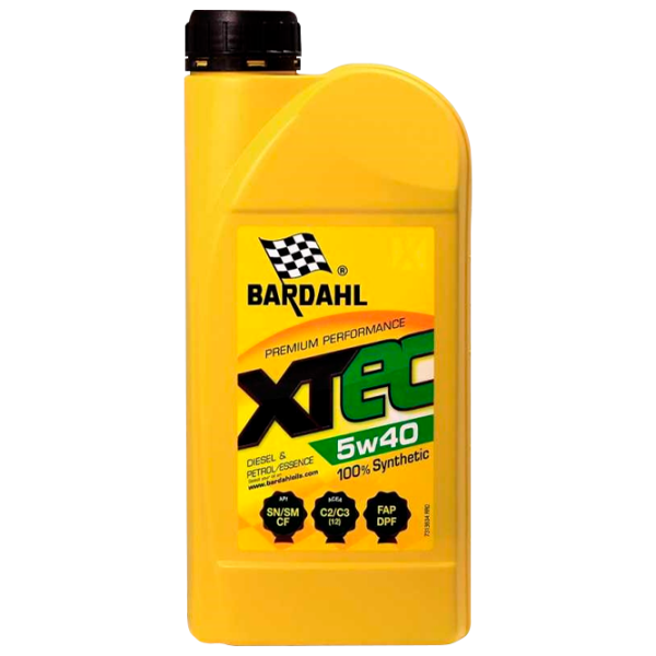 Ulei de motor Bardahl XTEC ACEA C2/ C3 API SN/ SM/ CF 5W-40 5W-40 sintetic photo 1