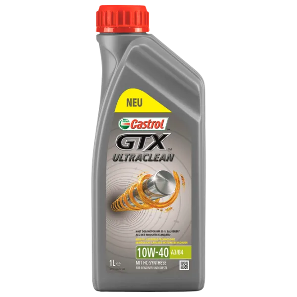 Ulei de motor Castrol GTX Ultraclean 10W-40 A3/ B4 10W-40 1 l semisintetic photo 1