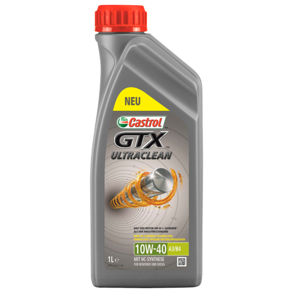Ulei de motor Castrol GTX Ultraclean 10W-40 A3/ B4 10W-40 1 l semisintetic photo 1