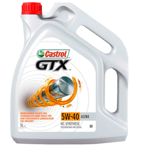 Ulei de motor Castrol 5W40 GTX A3/ B4 5W-40 5 l sintetic photo 1