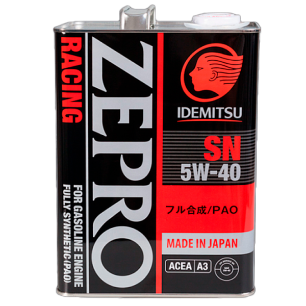 Моторное масло Idemitsu Zepro Racing SN 5W-40 5W-40 4 л синтетическое photo 1 Моторное масло Idemitsu Zepro Racing SN 5W-40 5W-40 4 л синтетическое photo 1
