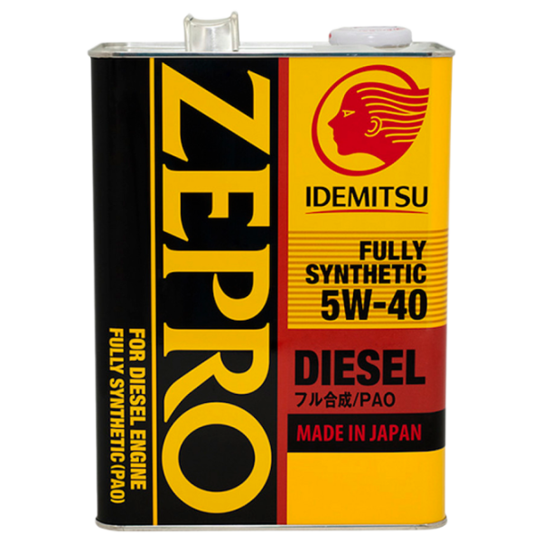 Моторное масло Idemitsu Zepro Fully Synthetic CF 5W-40 5W-40 4 л синтетическое photo 1