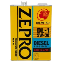 Моторное масло Idemitsu Zepro Diesel DL-1 5W-30 5W-30 4 л полусинтетическое