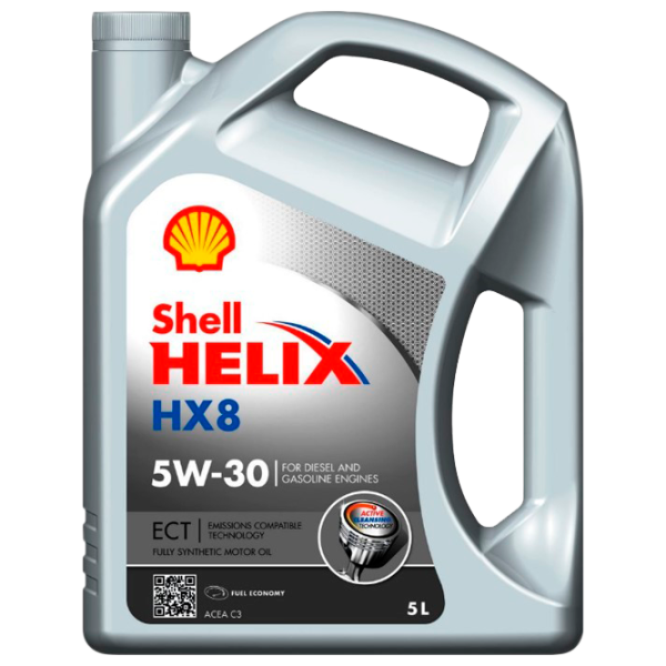 Моторное масло Shell Helix HX8 ECT 5W-30 5W-30 5 л синтетическое photo 1