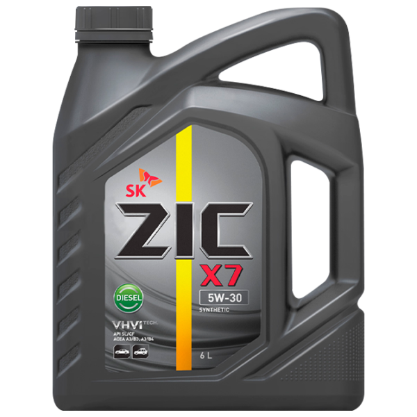 Моторное масло ZIC X7 Diesel 5W-30 5W-30 6 л синтетическое photo 1