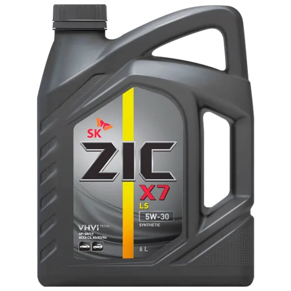 Моторное масло ZIC X7 LS 5W-30 5W-30 6 л синтетическое photo 1