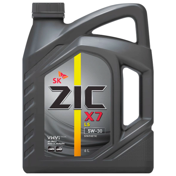 Моторное масло ZIC X7 LS 5W-30 5W-30 6 л синтетическое photo 1