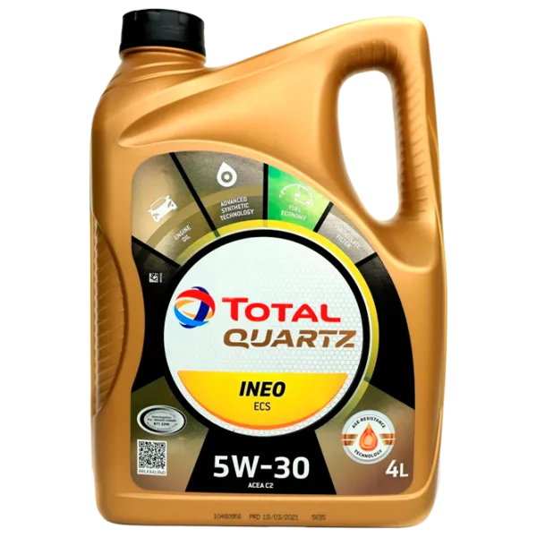 Моторное масло Total Quartz Ineo ECS 5W-30 5W-30 4 л синтетическое photo 1