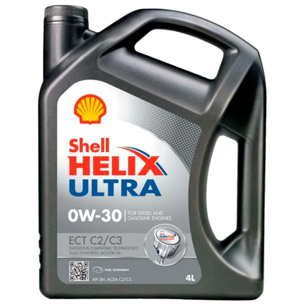Моторное масло Shell 0W-30 Helix Ultra ECT C2/ C3 0W-30 4 л синтетическое photo 1