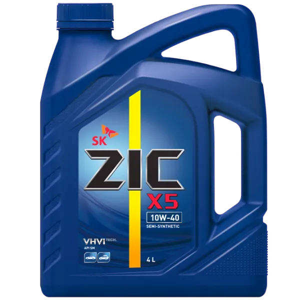 Моторное масло ZIC X5 10W-40 10W-40 4 л полусинтетическое photo 1