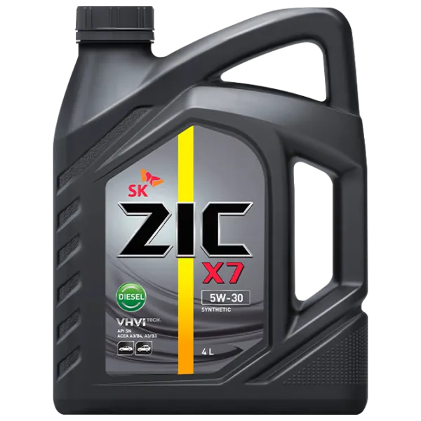 Моторное масло ZIC X7 Diesel 5W-30 5W-30 4 л синтетическое photo 1