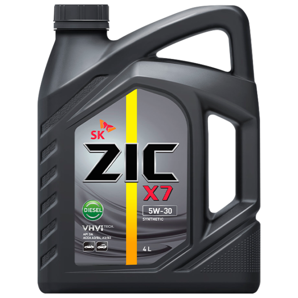 Моторное масло ZIC X7 Diesel 5W-30 5W-30 4 л синтетическое photo 1