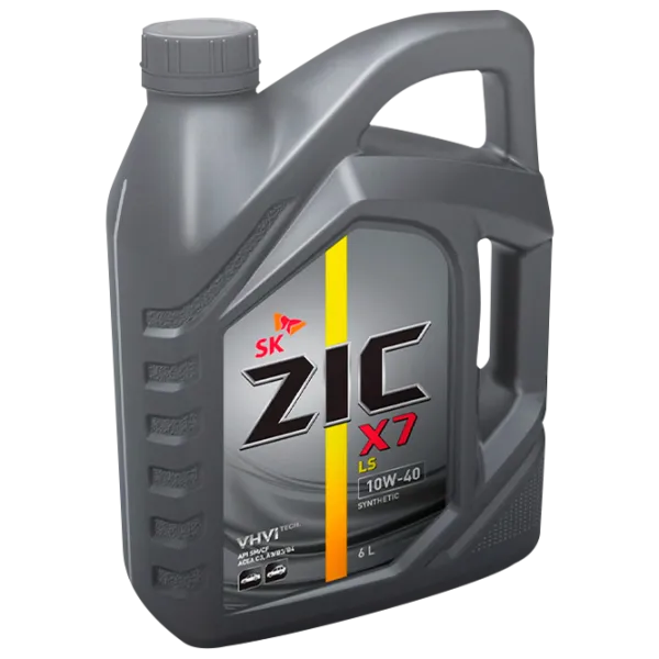 Моторное масло ZIC X7 LS 10W-40 10W-40 6 л синтетическое photo 1