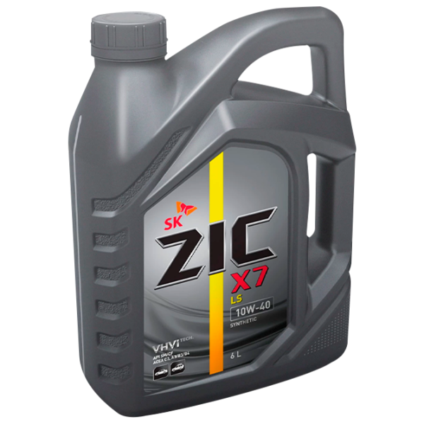 Моторное масло ZIC X7 LS 10W-40 10W-40 6 л синтетическое photo 1