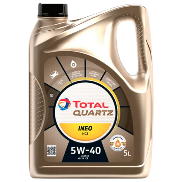 Моторное масло Total Quartz Ineo MC3 5W-40 5W-40 5 л синтетическое photo 1