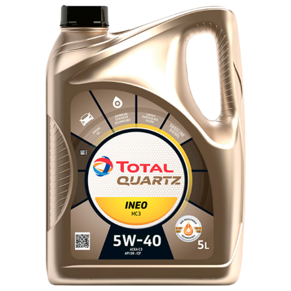 Моторное масло Total Quartz Ineo MC3 5W-40 5W-40 5 л синтетическое photo 1