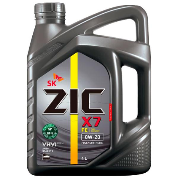 Ulei de motor ZIC 0W-20 X7 FE 0W-20 4 l sintetic photo 1