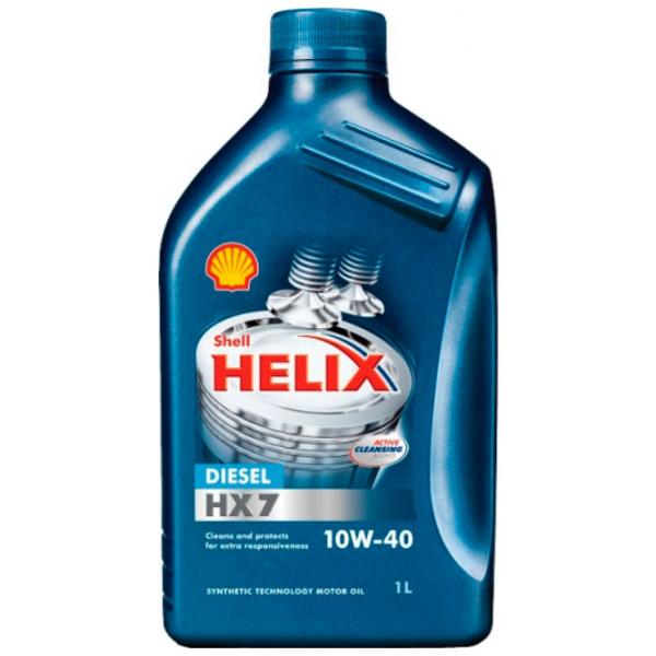 Ulei de motor Shell 10W-40 Helix HX7 Diesel 10W-40 1 l semisintetic photo 1