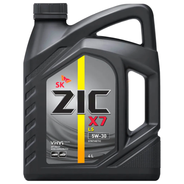 Моторное масло ZIC X7 LS 10W-40 10W-40 4 л синтетическое photo 1