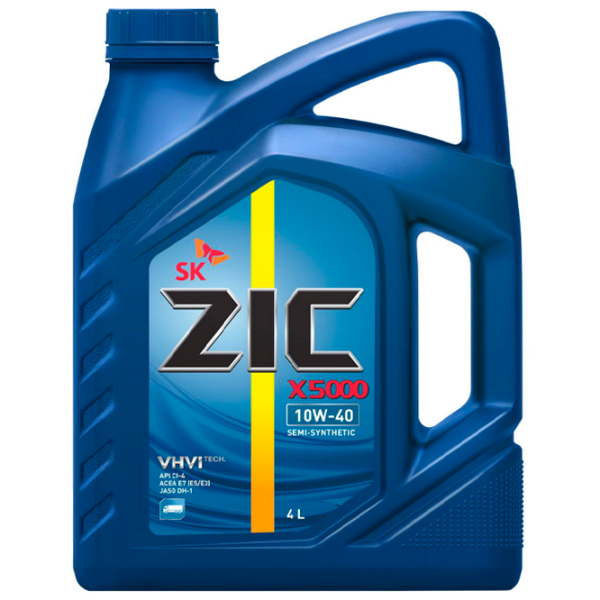 Ulei de motor ZIC X5000 10W-40 10W-40 4 l semisintetic photo 1