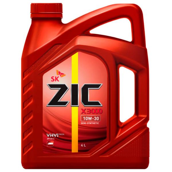 Моторное масло ZIC X3000 10W-30 10W-30 4 л полусинтетическое photo 1