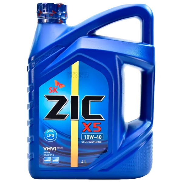 Моторное масло ZIC X5 LPG 10W-40 10W-40 4 л полусинтетическое photo 1