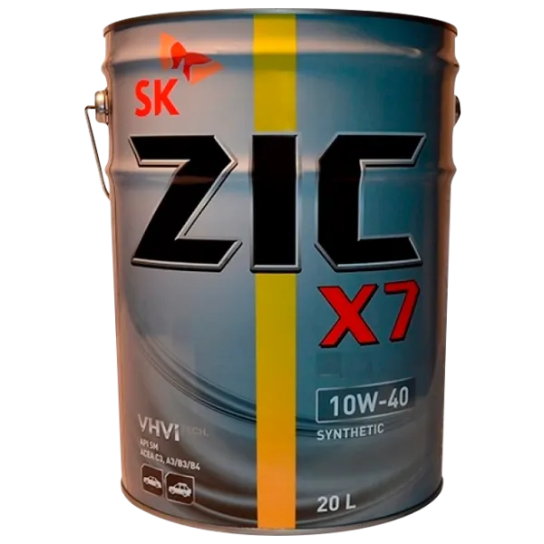 Моторное масло ZIC X7 10W-40 10W-40 синтетическое photo 1