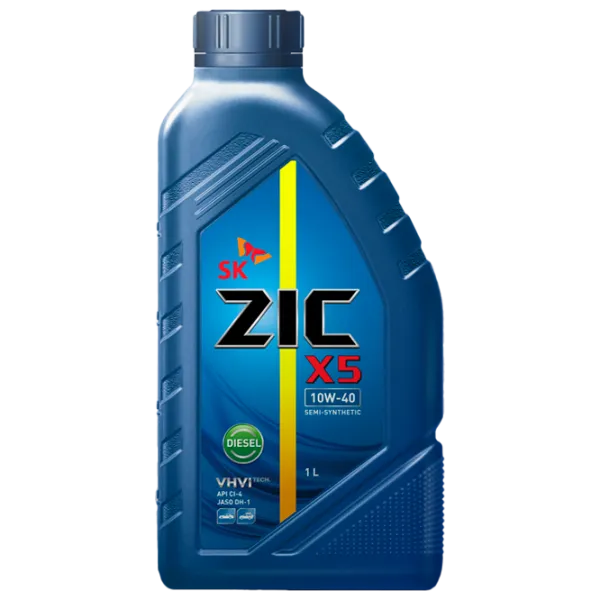 Ulei de motor ZIC X5 Diesel 10W-40 10W-40 1 l semisintetic photo 1