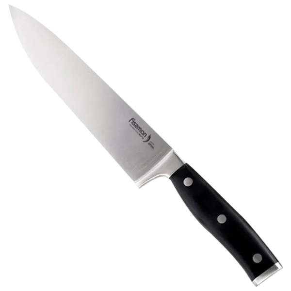 Кухонный нож Fissman 2352 EPHA Нержавеющая сталь/ Пластик/ Черный photo 1