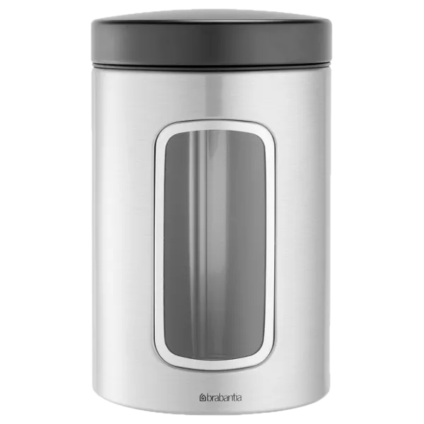 Rezervor de stocare BRABANTIA 299247 1.4 l/ Oțel/ Silver photo 1