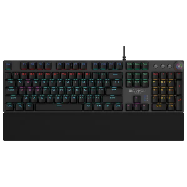 Tastatură Canyon Nightfall CND-SKB7 Cu fir/ Black photo 1