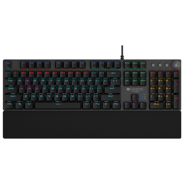 Tastatură Canyon Nightfall CND-SKB7 Cu fir/ Black photo 1