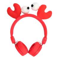 Căști Forever AMH-100 Craby Red Cu fir/ Pentru copii