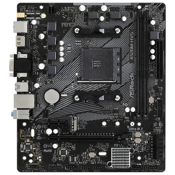 Материнская плата ASRock A520M-HVS mATX/ AMD A520M photo 1