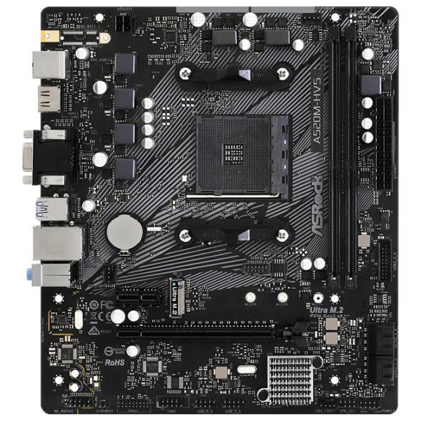 Материнская плата ASRock A520M-HVS mATX/ AMD A520M photo 1
