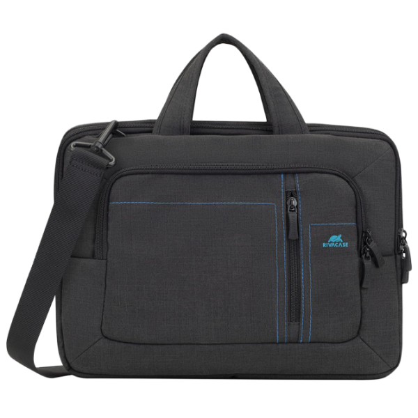 Сумка для ноутбука RivaCase Canvas 13.3"/ Черный photo 1