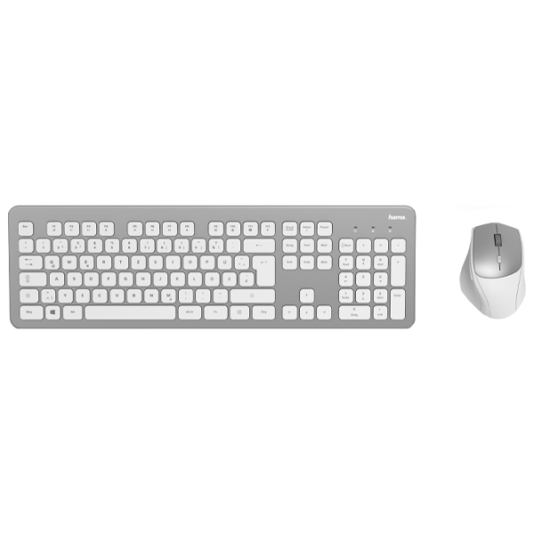Клавиатура Hama KMW-700 Беспроводные/ Серебристый photo 1