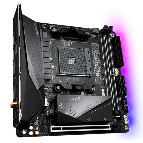 Placă de bază Gigabyte AORUS PRO AX 1.0 Mini-ITX/ AMD B550 photo 1