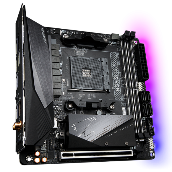 Placă de bază Gigabyte AORUS PRO AX 1.0 Mini-ITX/ AMD B550 photo 1