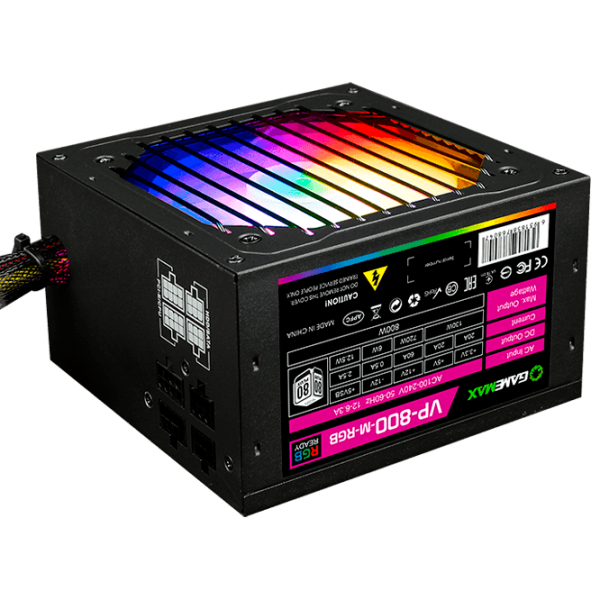 Sursă de alimentare Gamemax VP-800-RGB-M 80+ Bronze/ 800 W photo 1 Sursă de alimentare Gamemax VP-800-RGB-M 80+ Bronze/ 800 W photo 1