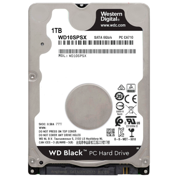 HDD Western Digital Notebook 1 TB WD10SPSX/ Black photo 1