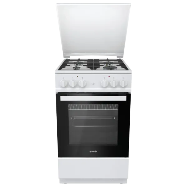 Aragaz Gorenje K 5142 WF-B Pe gaz/ White/ Black photo 1